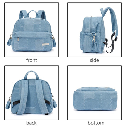Fashion Diaper Bag for Newborn Baby Waterproof Light Weight Protable Mommy Diaper Backpack for Quick Outing Nappy Changing Bag
